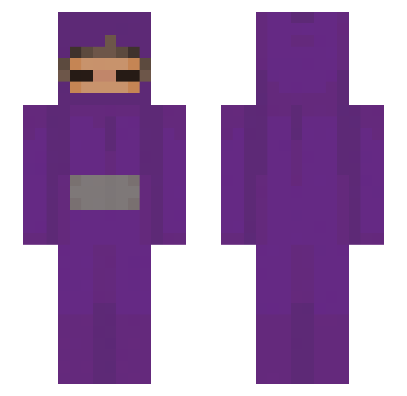 d4m4riz Minecraft skin, front and back view