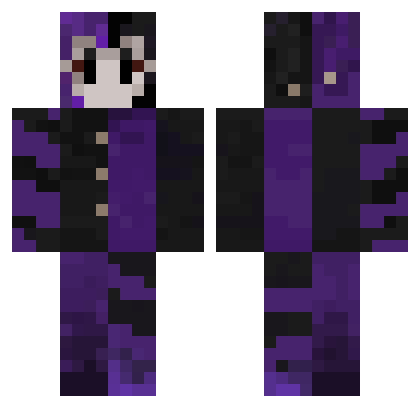 Tables____ Minecraft skin, front and back view
