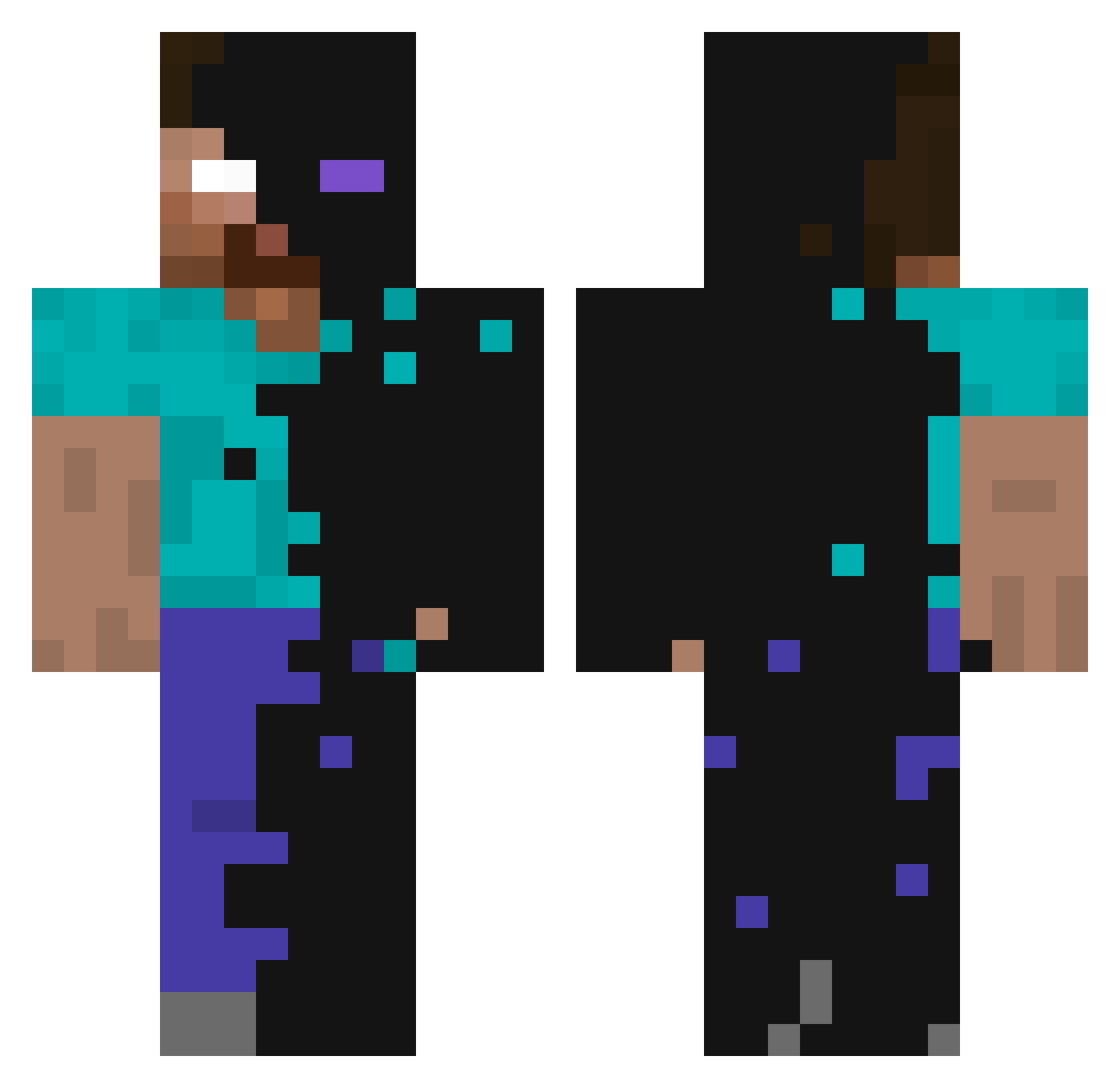 martinabvm Minecraft skin, front and back view