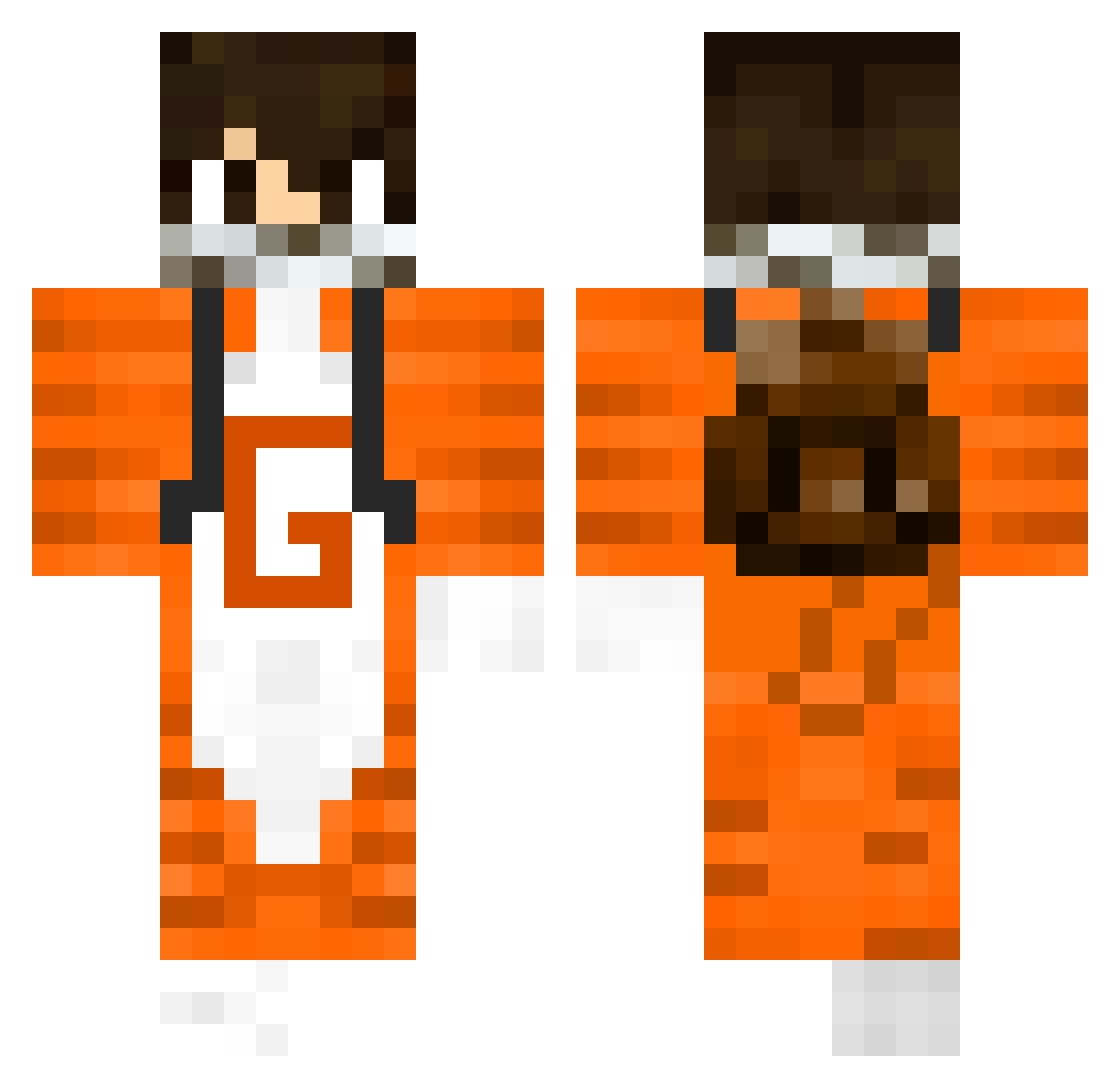 SrGatoElNato Minecraft skin, front and back view