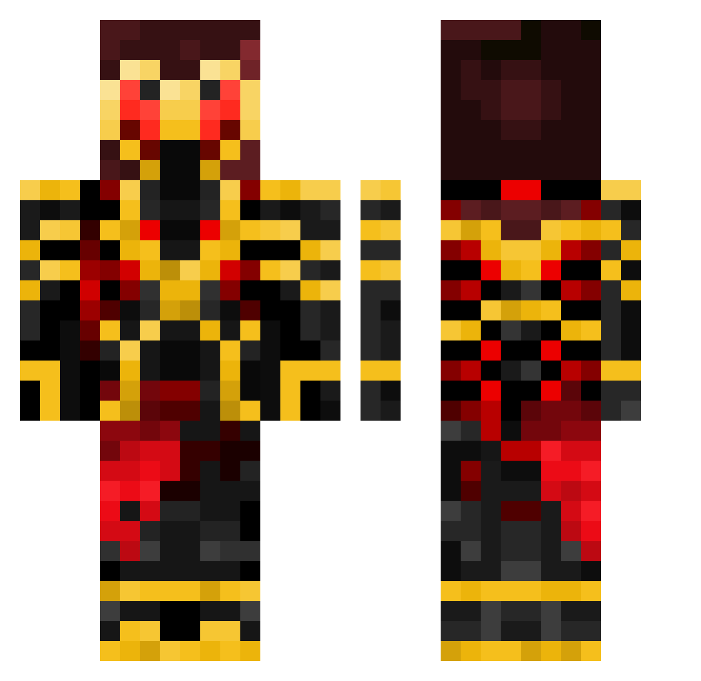anti_cell_death Minecraft skin, front and back view