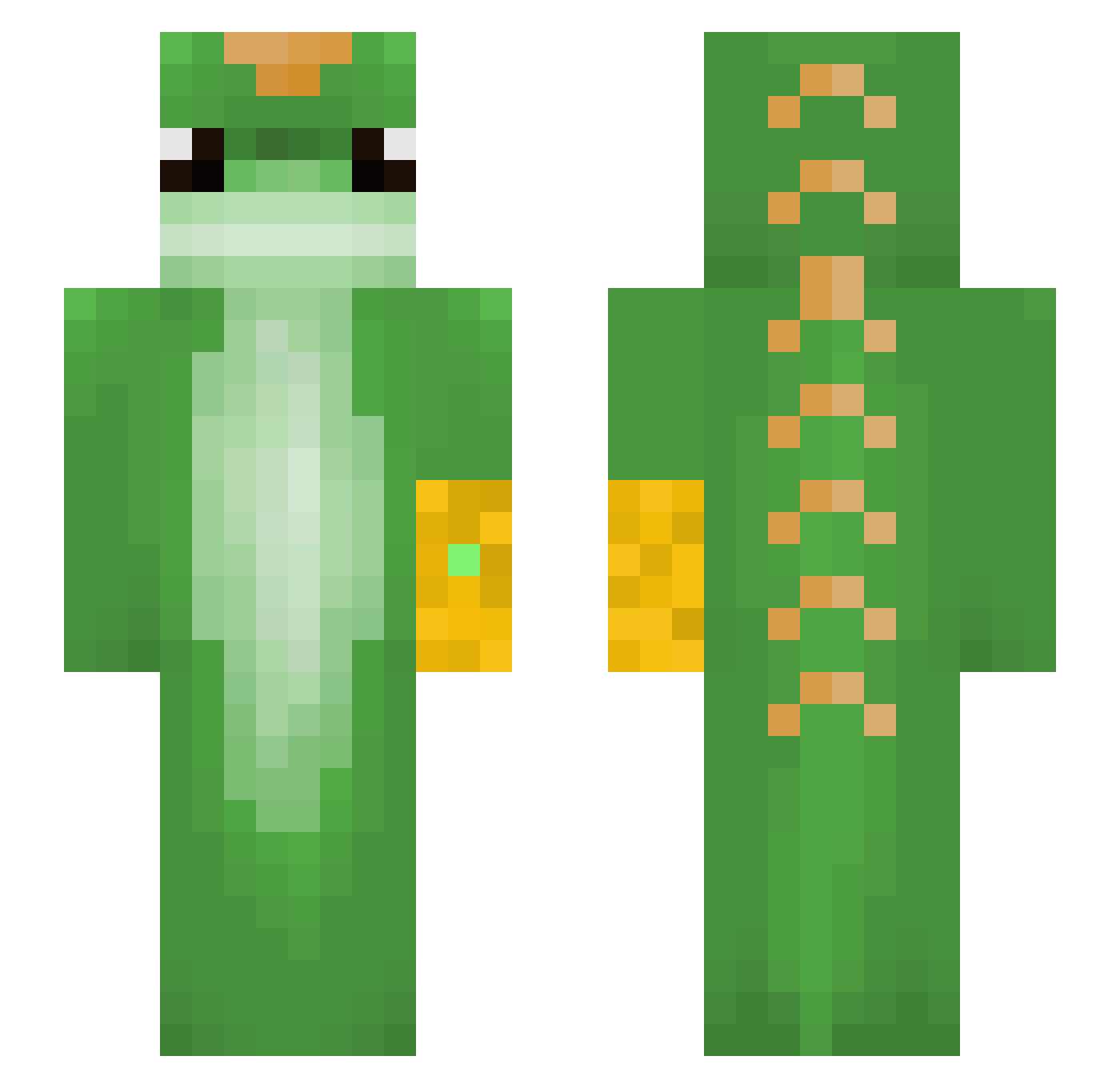 jonoious Minecraft skin, front and back view