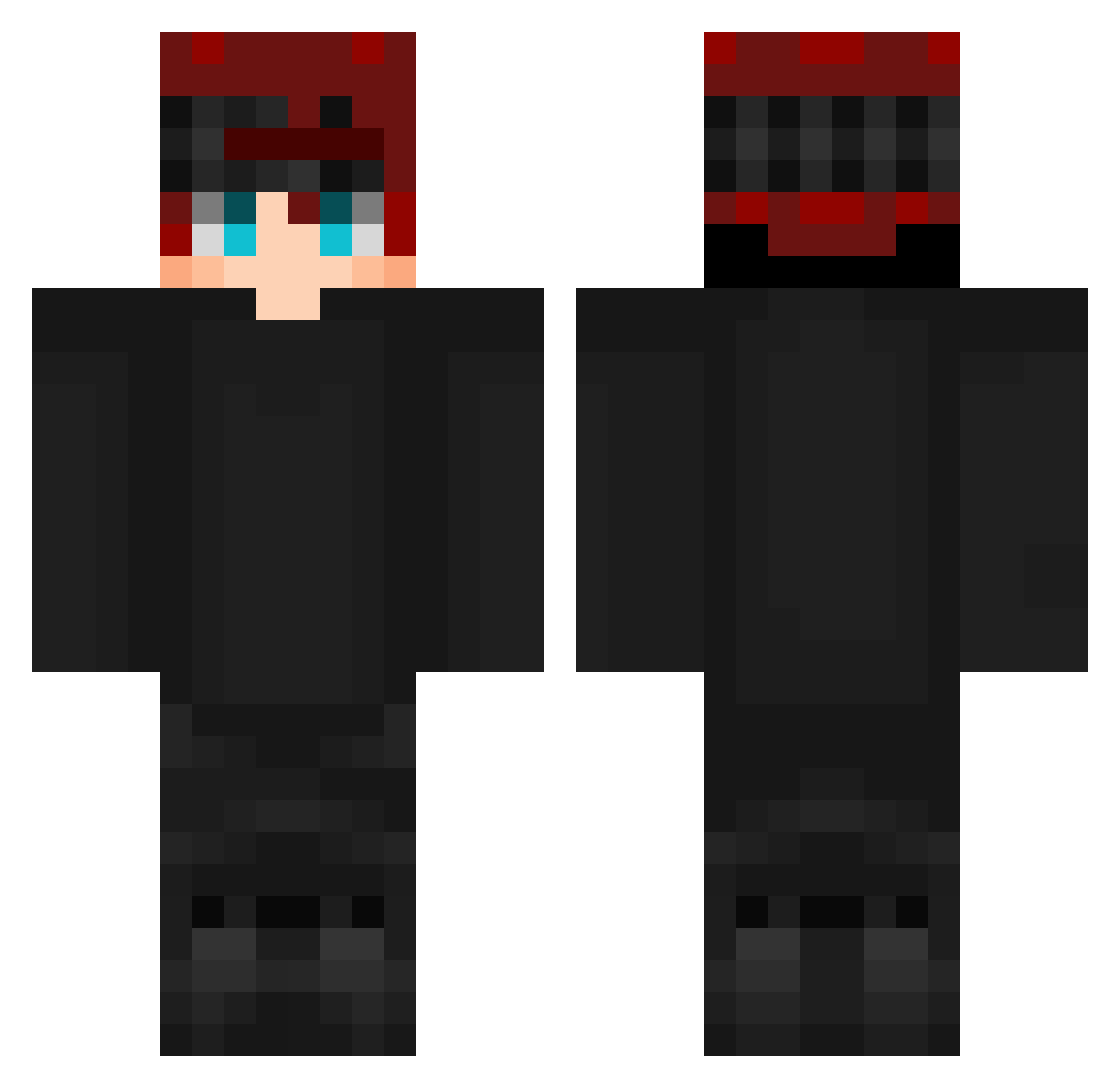 Paolozigo9 Minecraft skin, front and back view