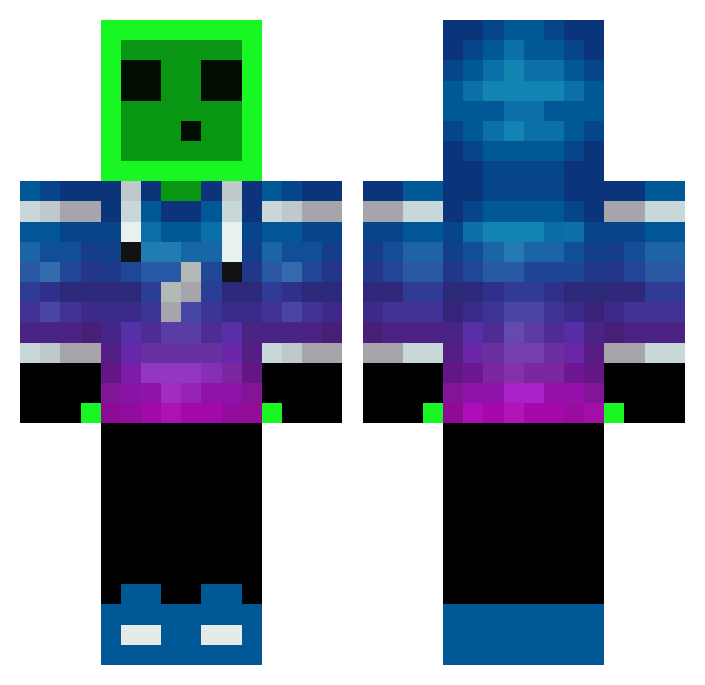 WataSheep_ Minecraft skin, front and back view
