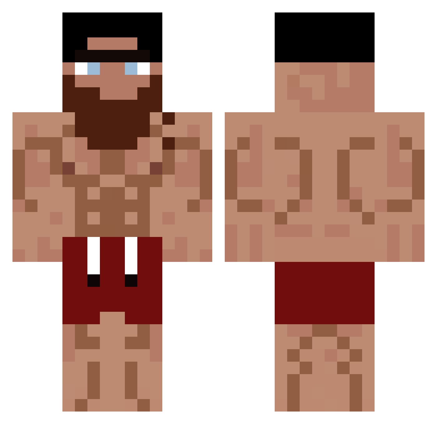 tumex_ Minecraft skin, front and back view