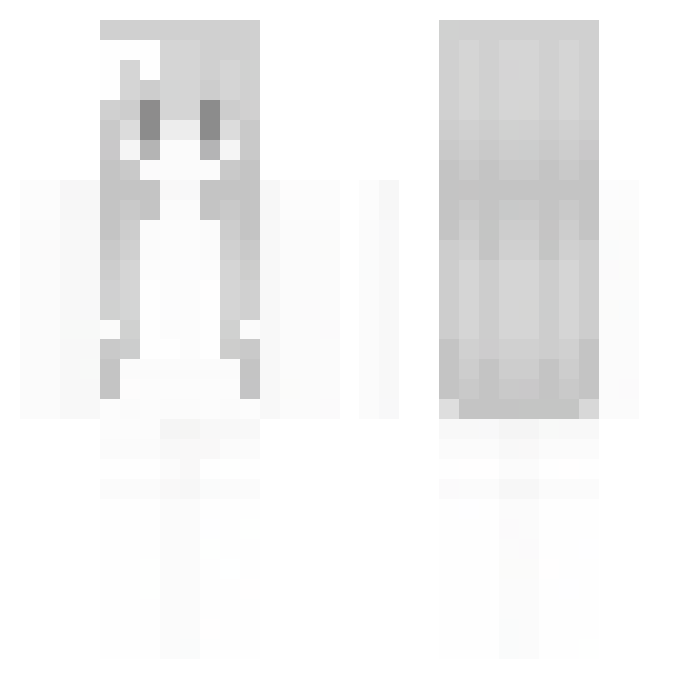 POWERMBDIF Minecraft skin, front and back view