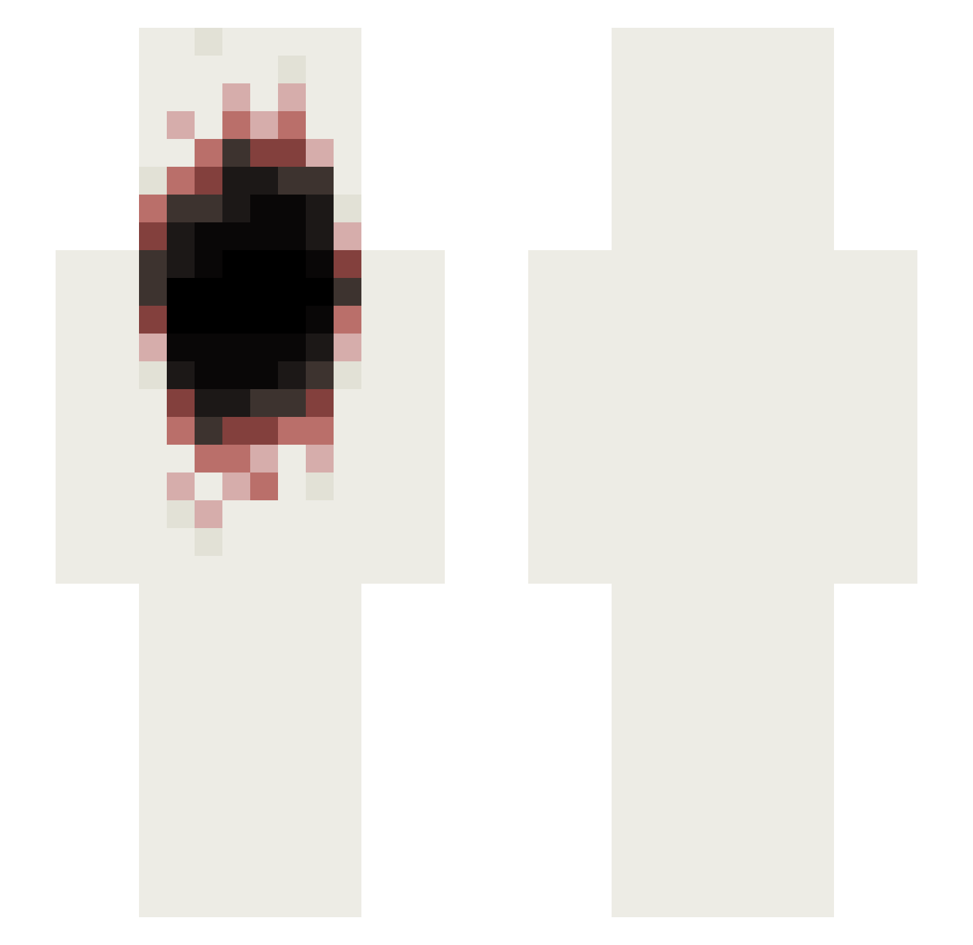 loumioson Minecraft skin, front and back view