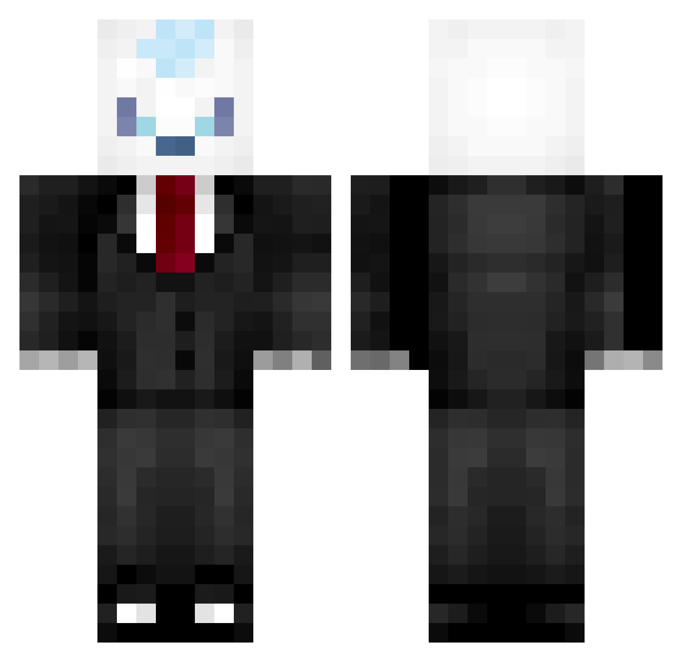 shiny_goupix Minecraft skin, front and back view