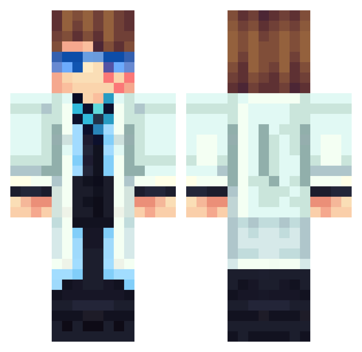 _Vindes_ Minecraft skin, front and back view