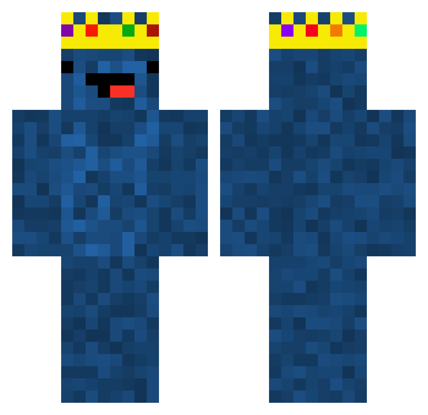 dendii819 Minecraft skin, front and back view