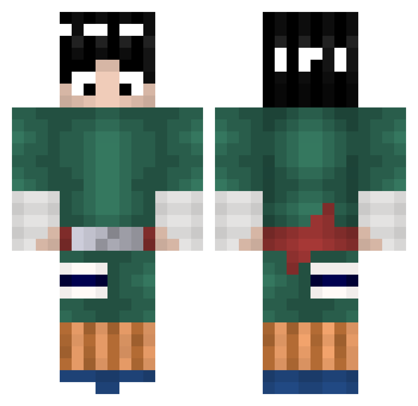 Juli4n_999 Minecraft skin, front and back view