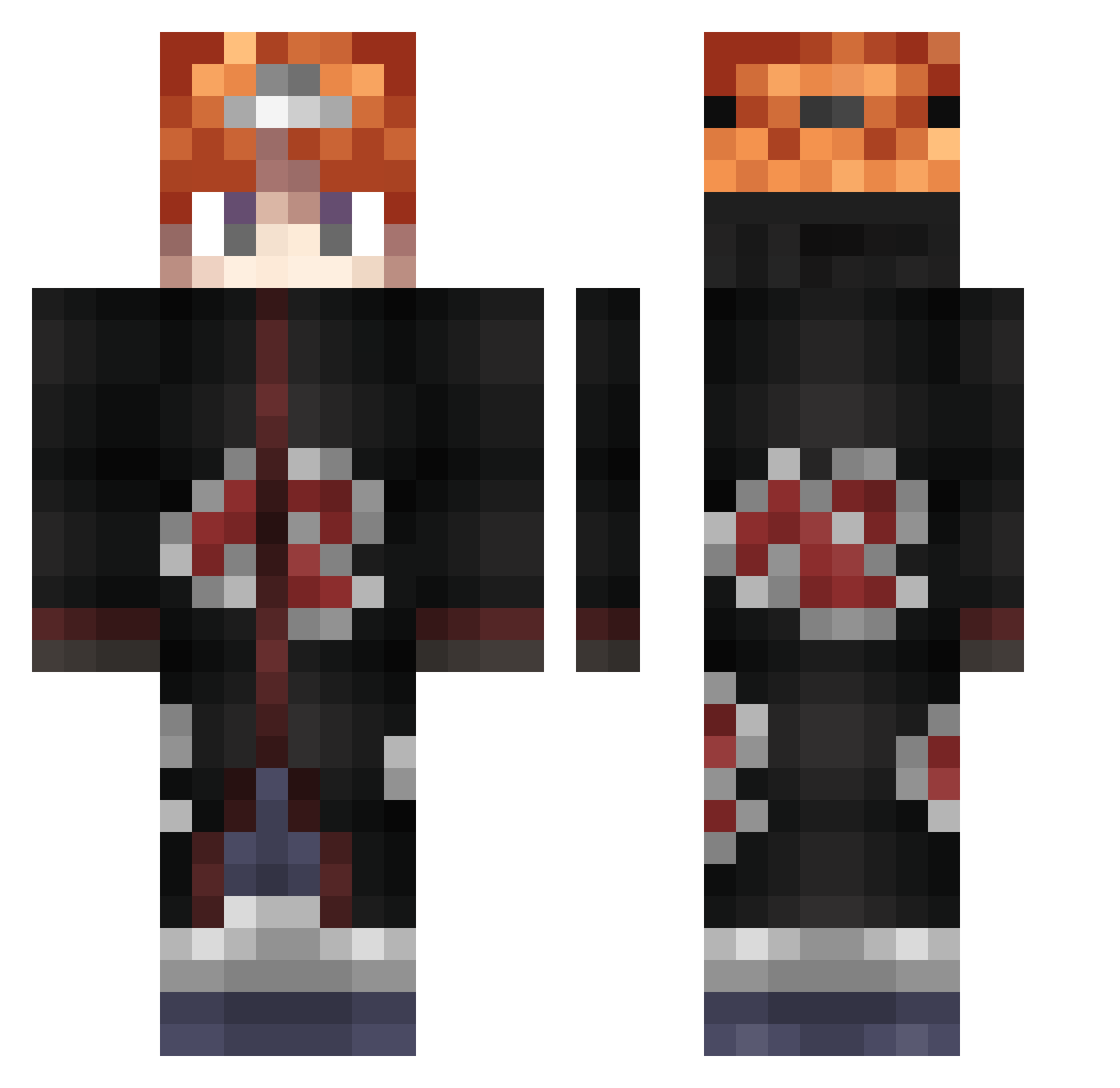 Shisuay_ Minecraft skin, front and back view