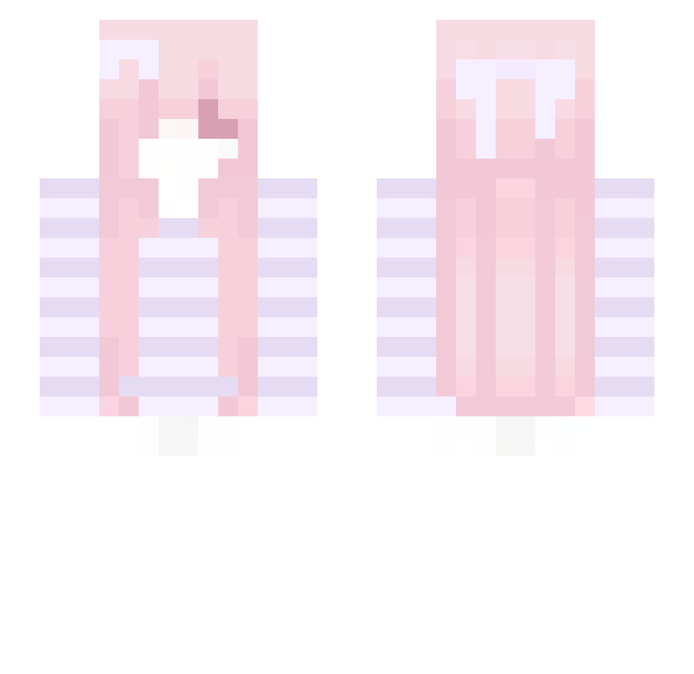 kemsawi Minecraft skin, front and back view