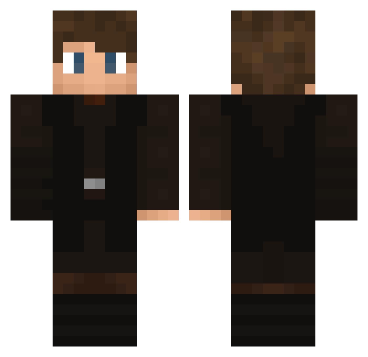 Sorzurai_ALT2 Minecraft skin, front and back view