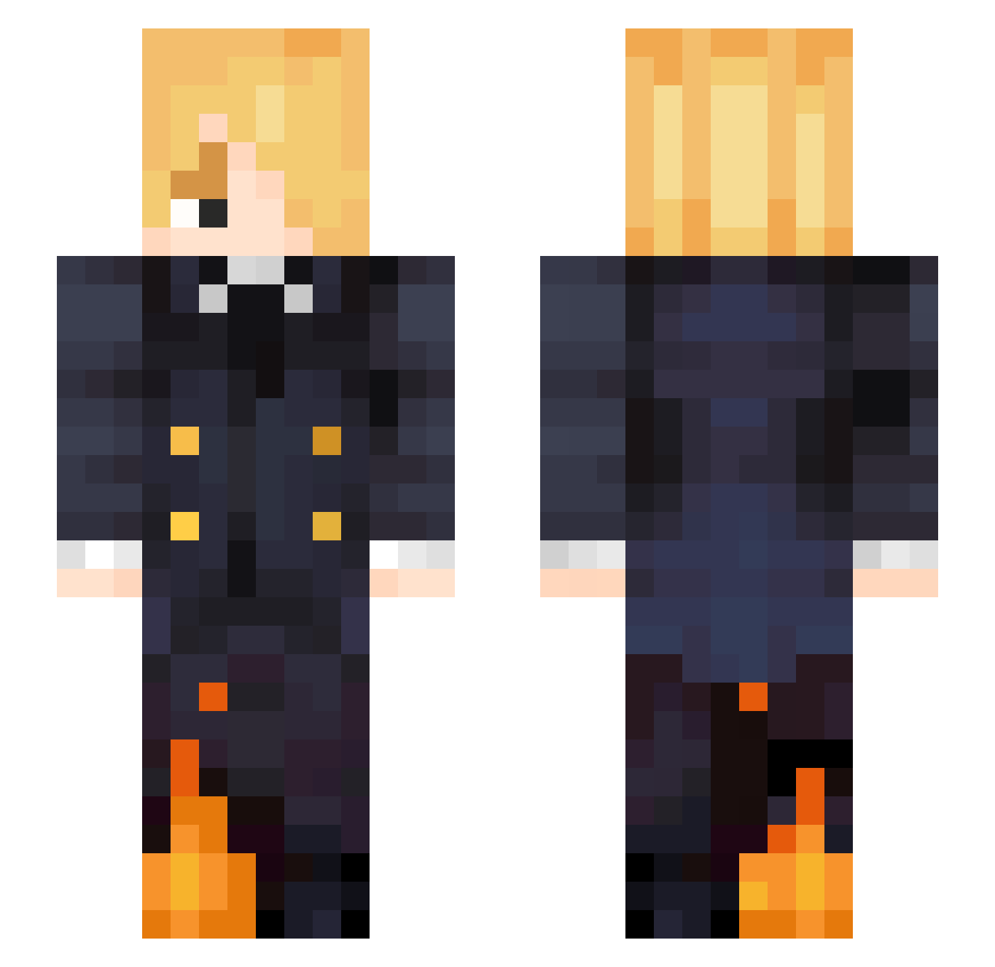 odavigoes Minecraft skin, front and back view