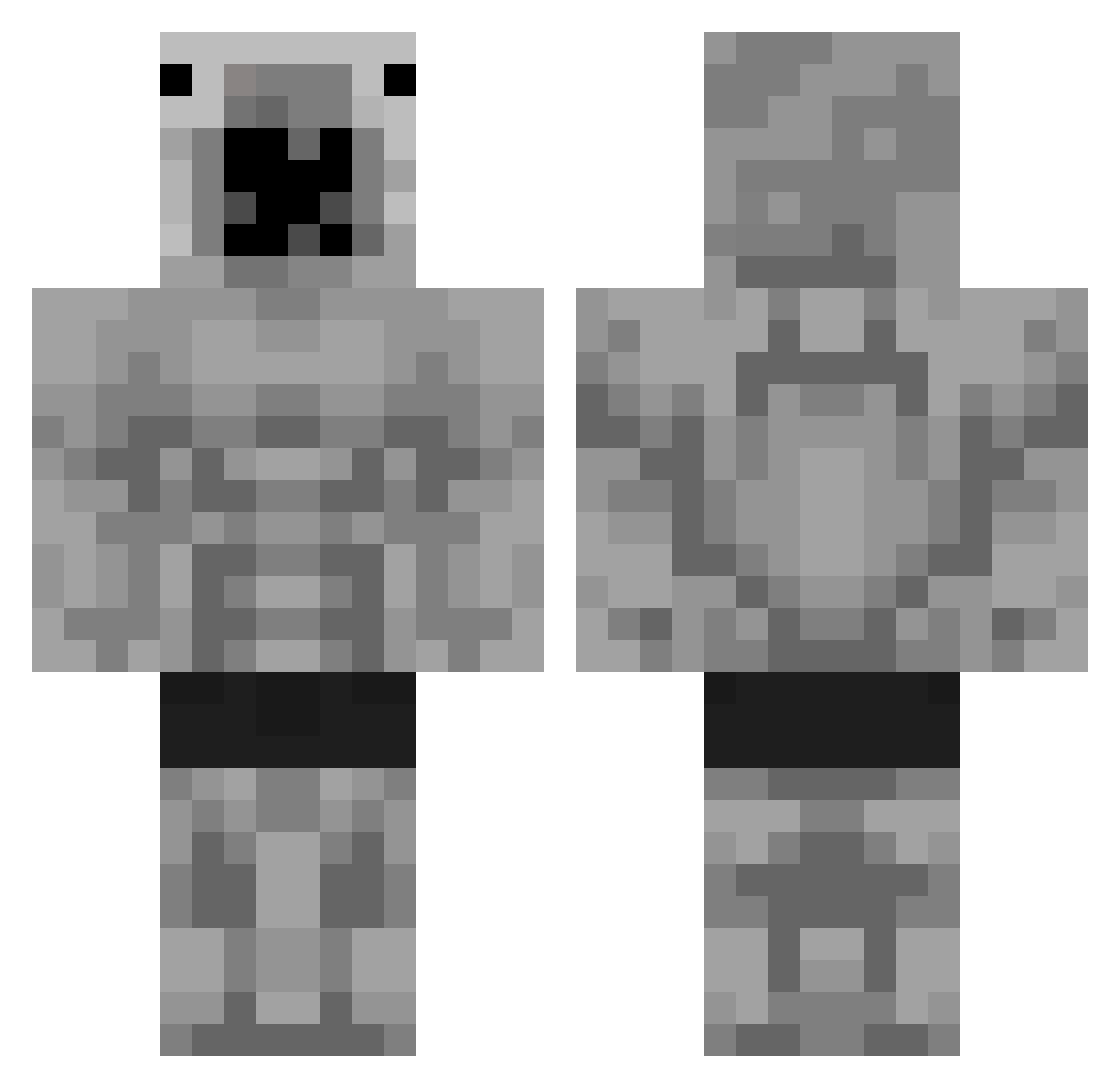 Godfrey_Gaming Minecraft skin, front and back view