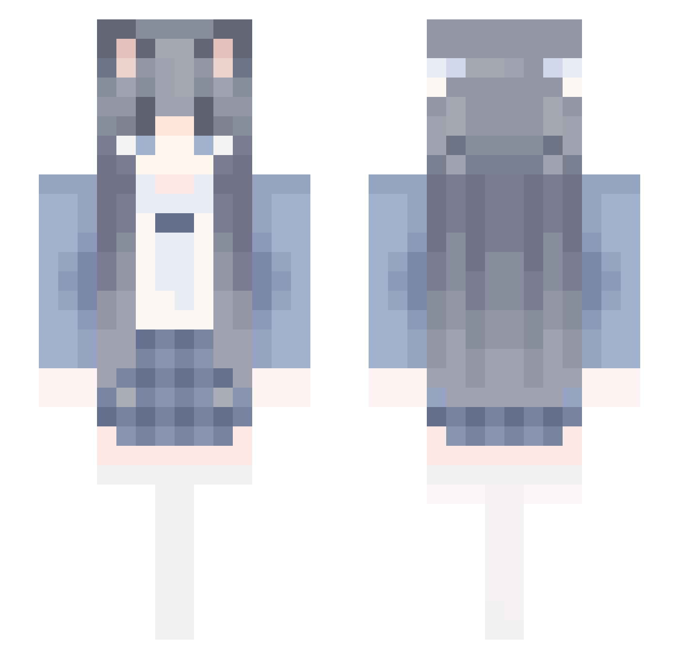 ZERO__LIN Minecraft skin, front and back view