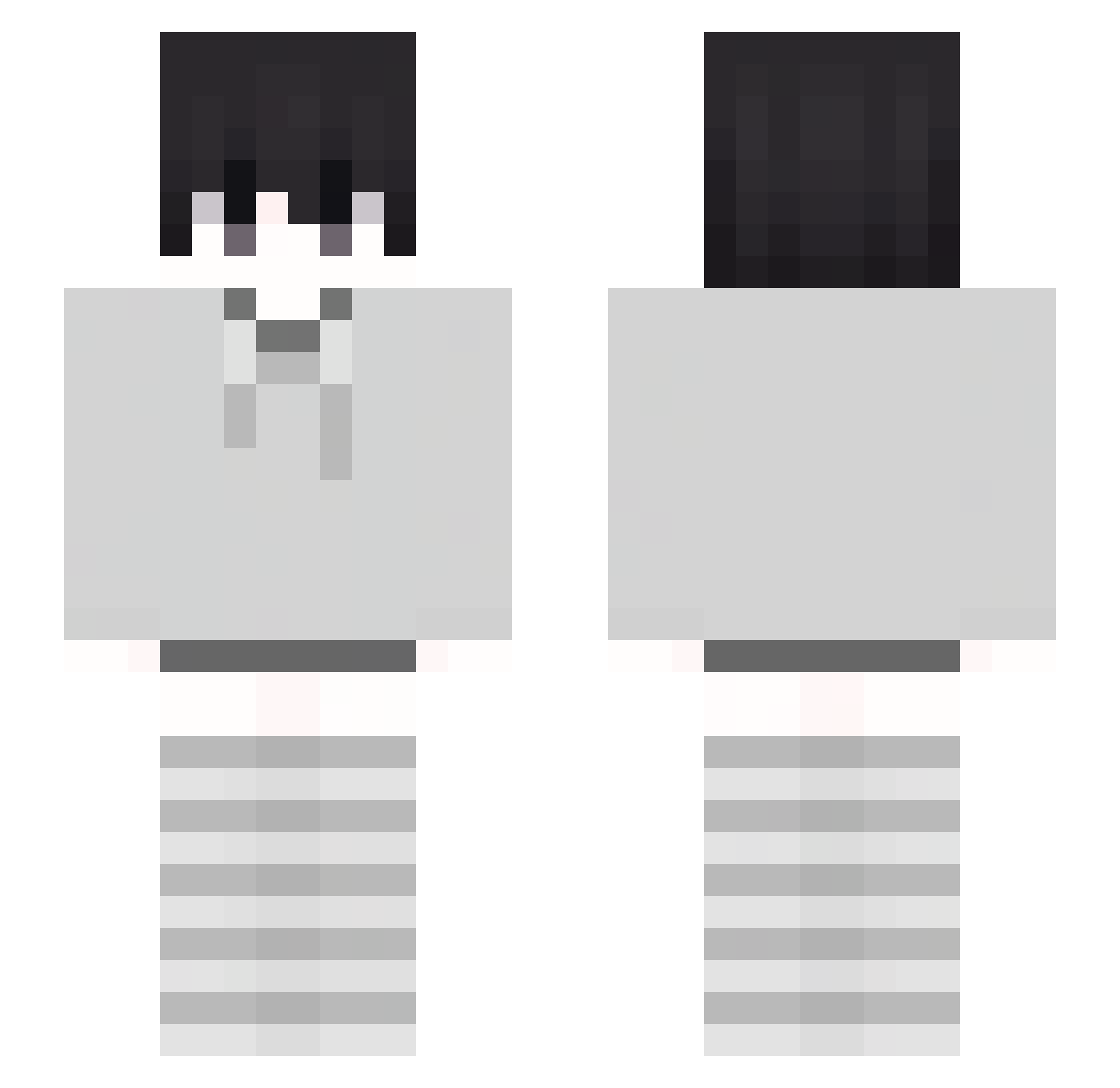 UsuriousTuna231 Minecraft skin, front and back view