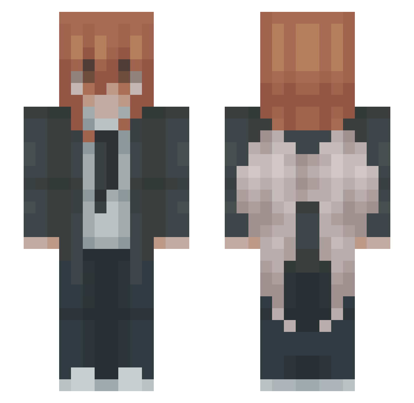 PokemonKazu Minecraft skin, front and back view