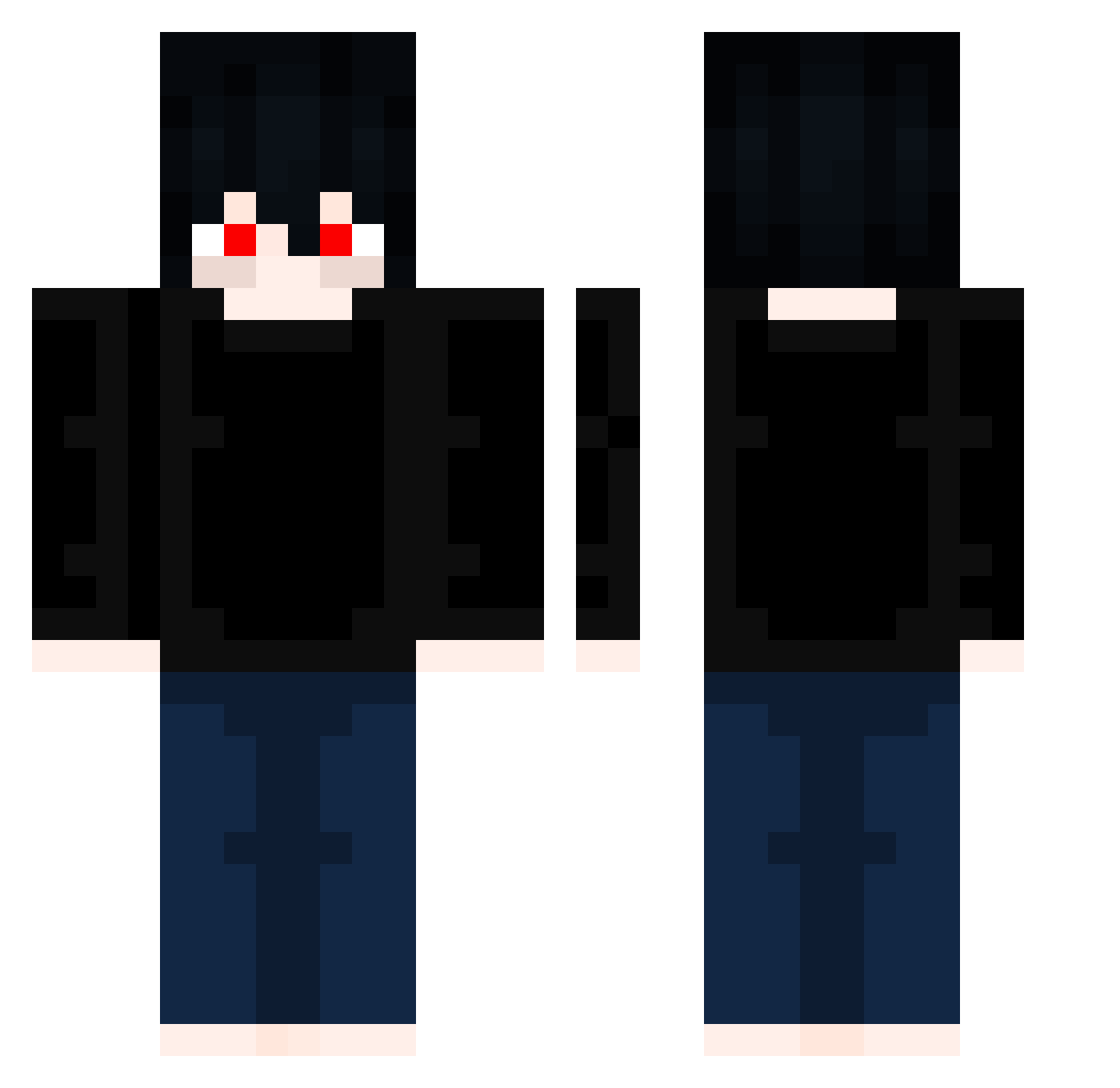 AlexeiTarik Minecraft skin, front and back view