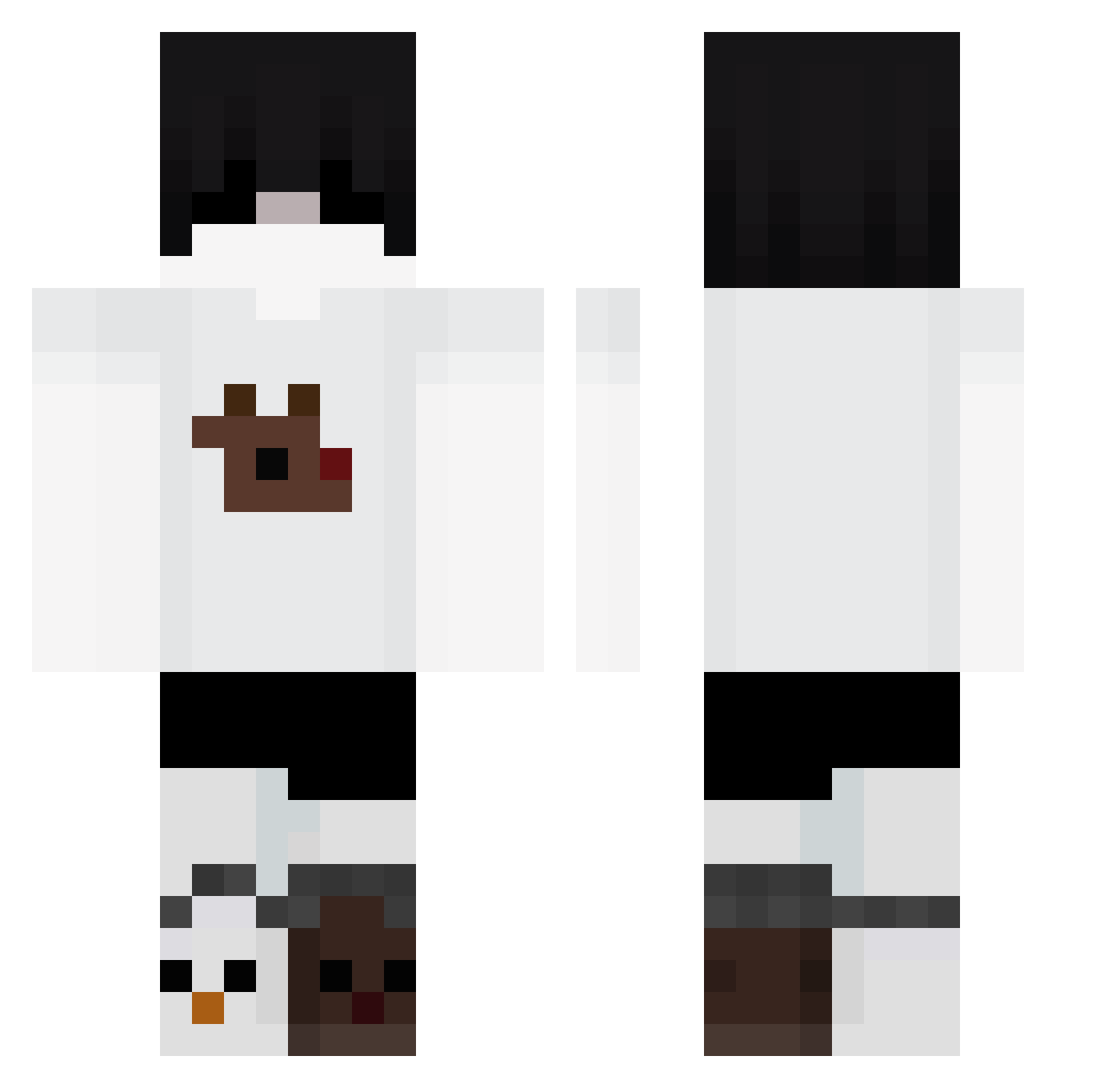 dejaneczek Minecraft skin, front and back view