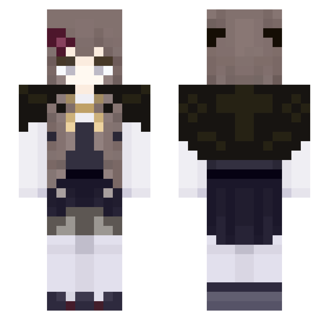 erantis331 Minecraft skin, front and back view