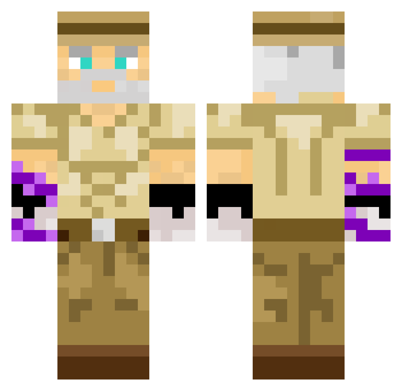 shane1999 Minecraft skin, front and back view