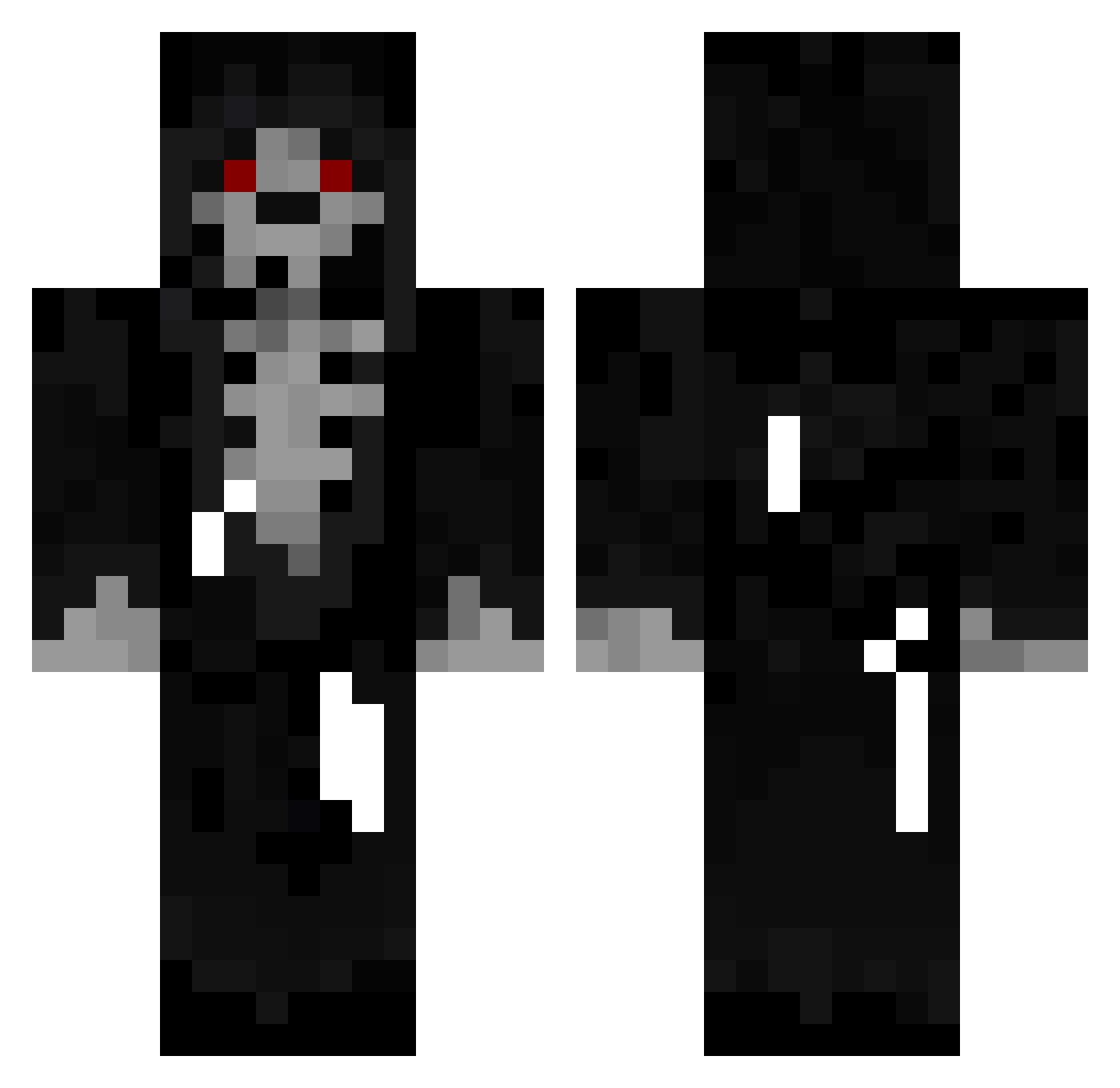 Zarpao Minecraft skin, front and back view