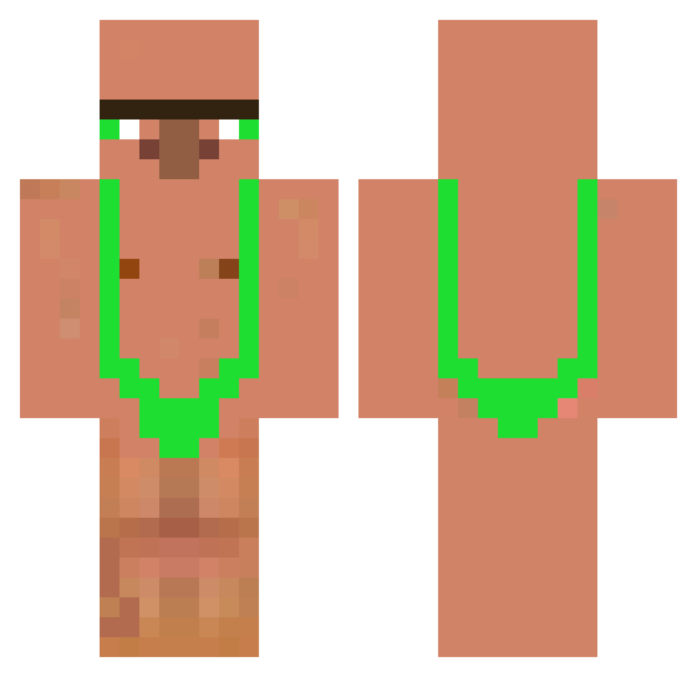FreiBieraufFeld1 Minecraft skin, front and back view
