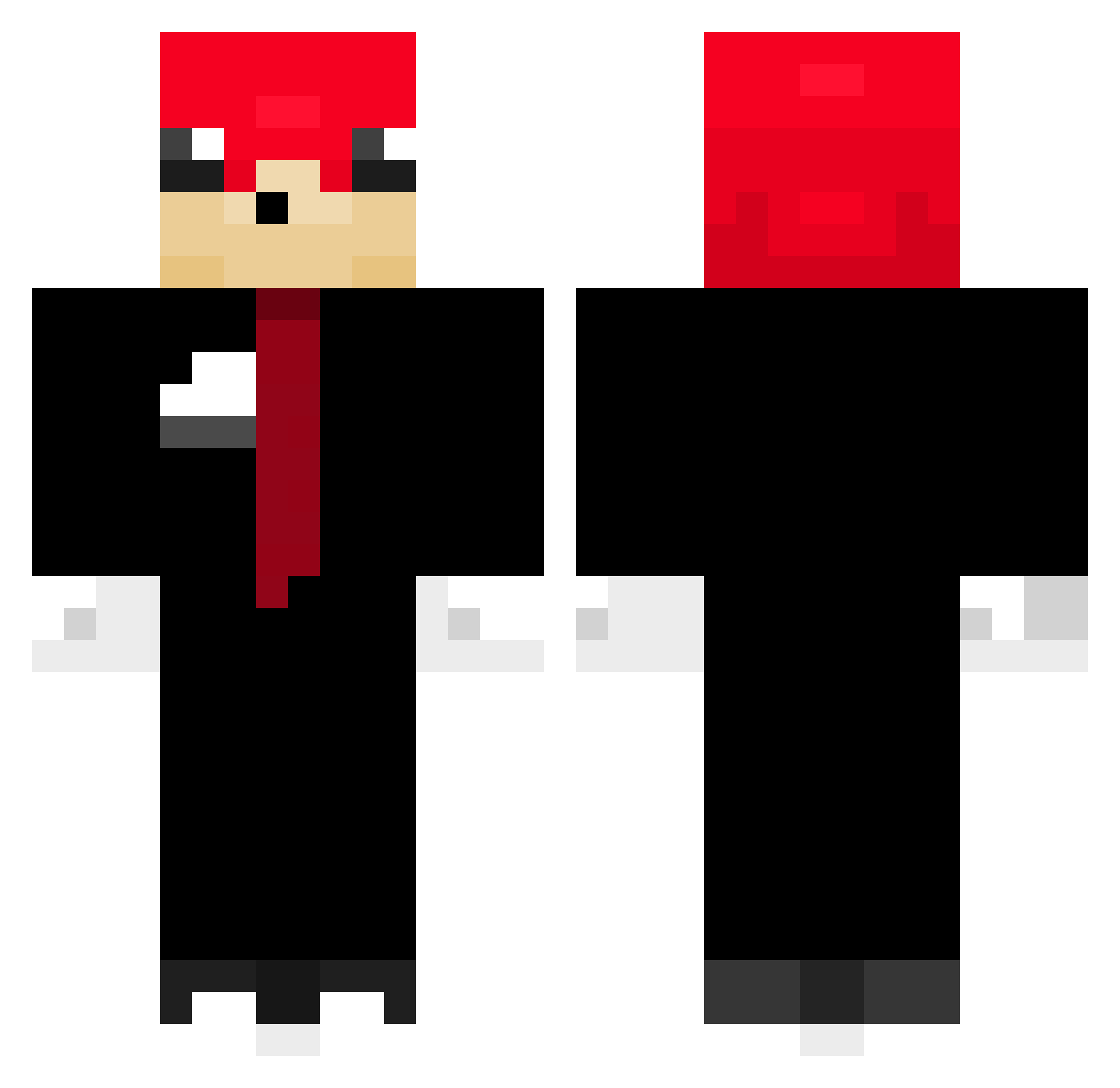 cudden Minecraft skin, front and back view