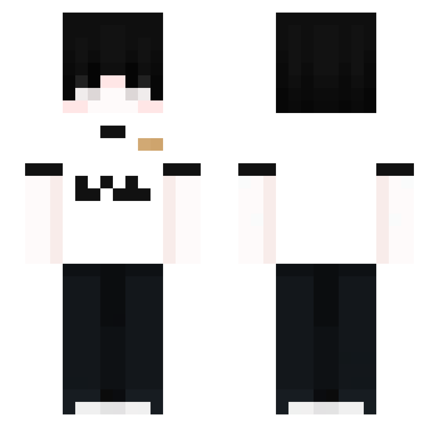 seo_dam Minecraft skin, front and back view