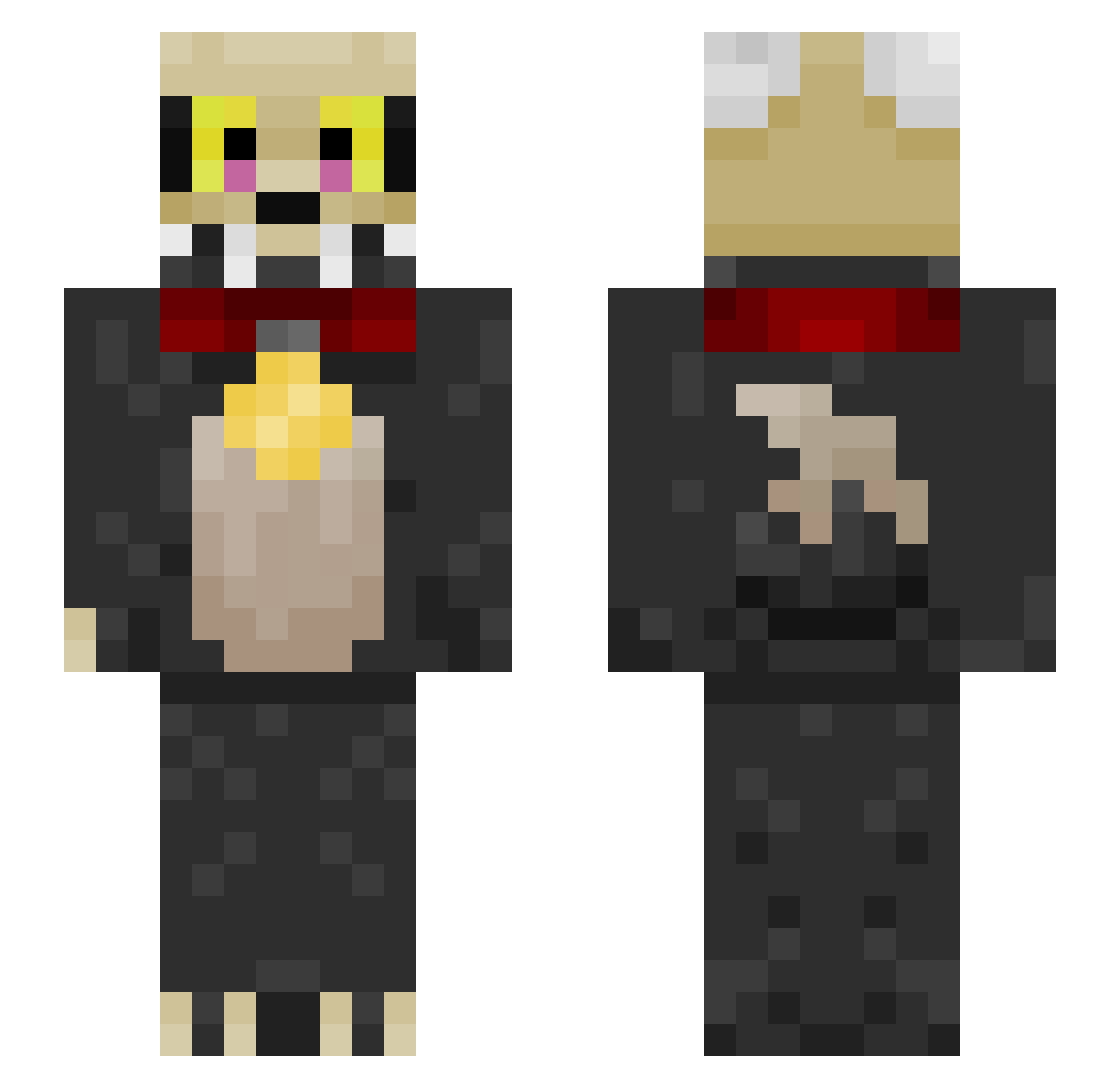 mikimoose_ Minecraft skin, front and back view