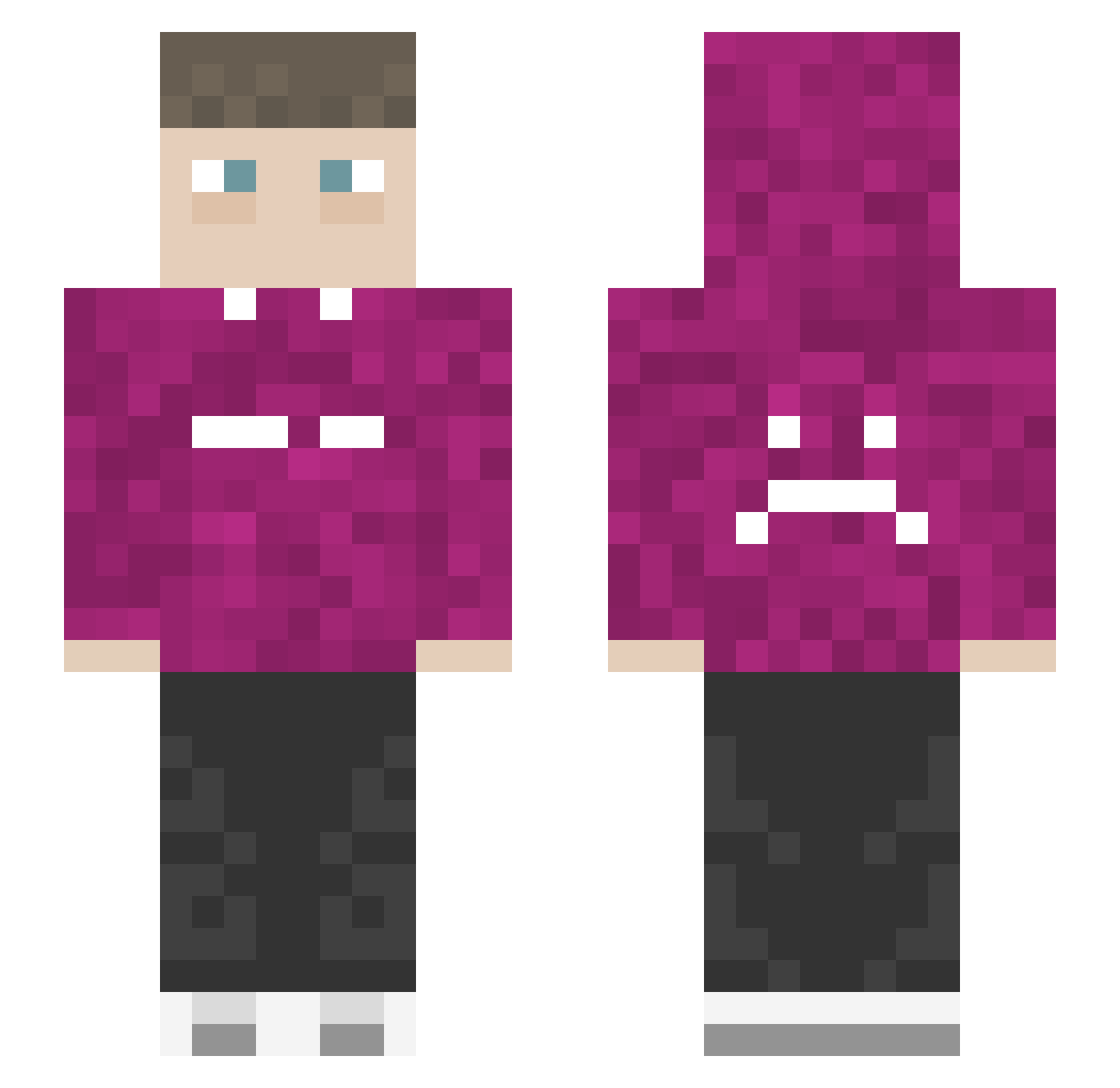 __E__R__I__K__ Minecraft skin, front and back view