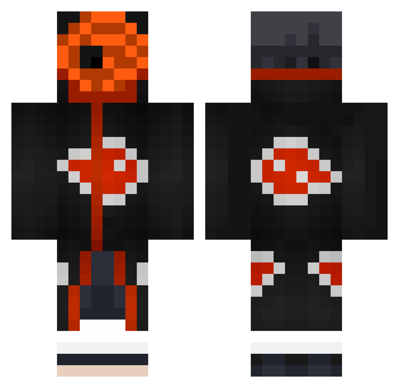 Connor_P Minecraft skin, front and back view