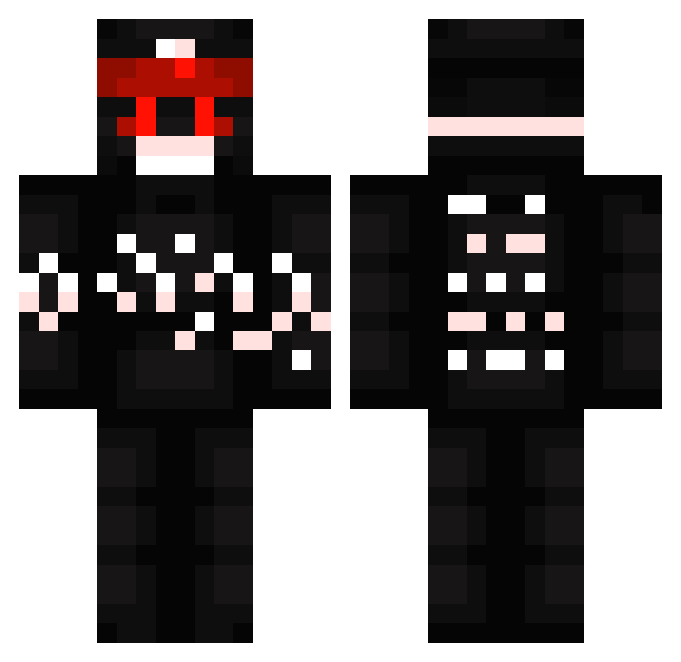 C18H27NO3_Y4K Minecraft skin, front and back view