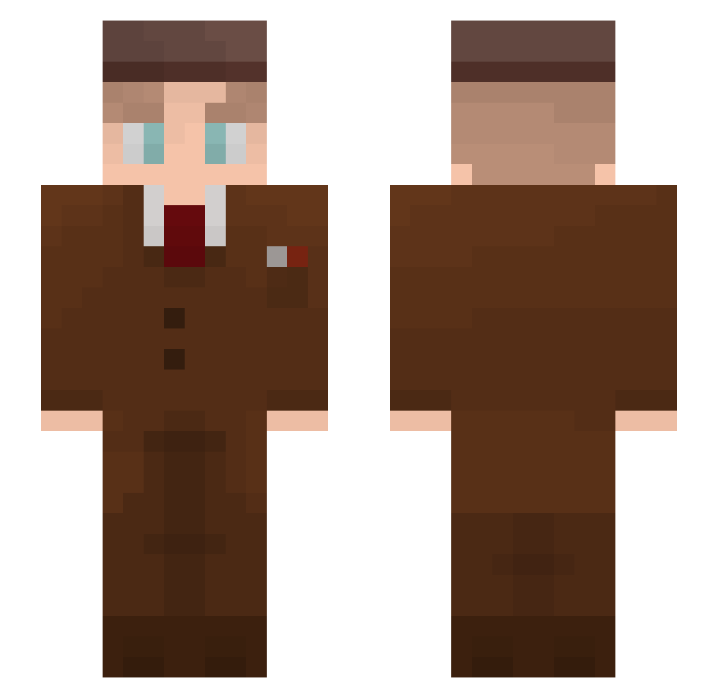 EDGONZOPR Minecraft skin, front and back view