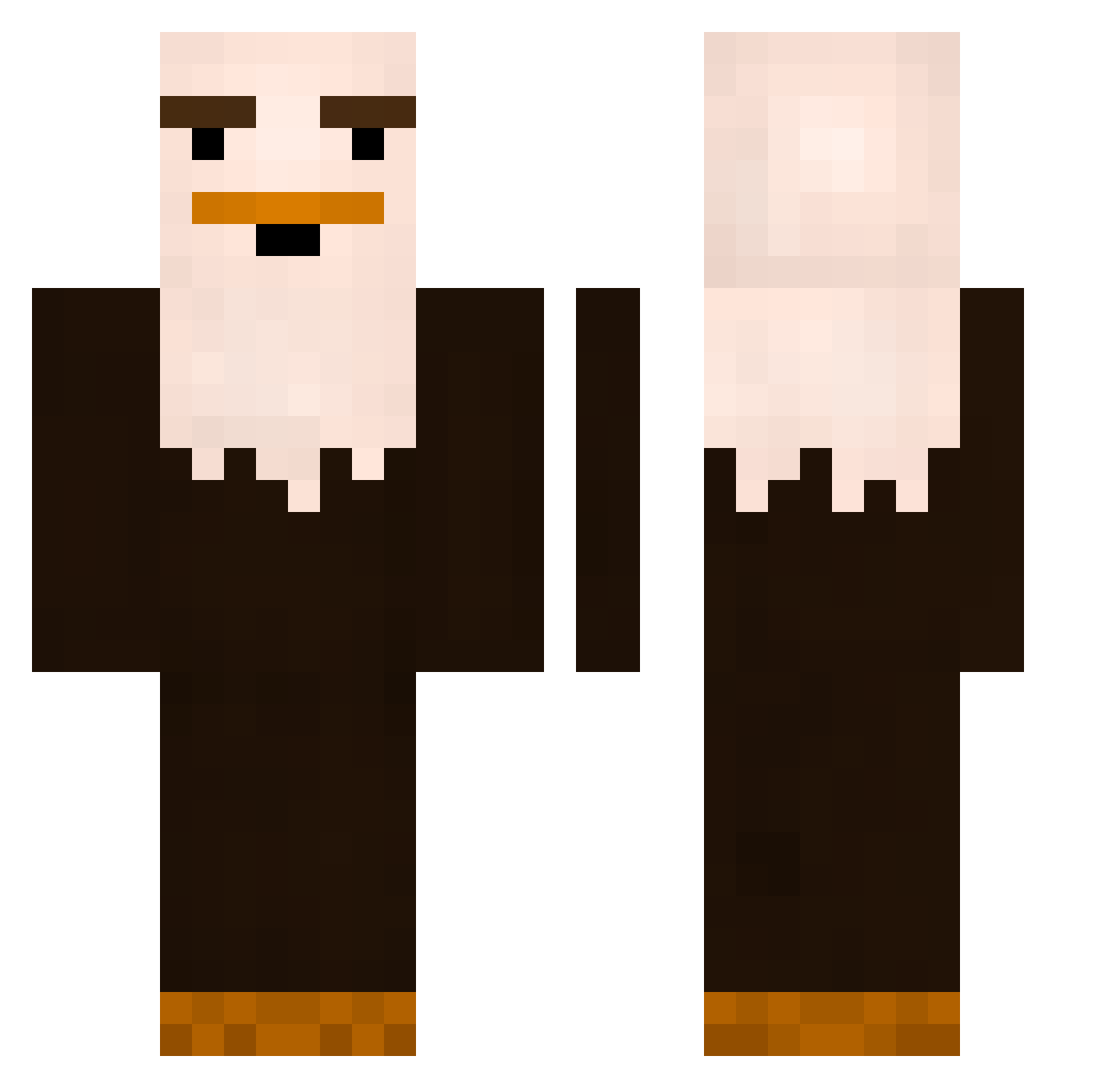 AndrzejSplawik Minecraft skin, front and back view