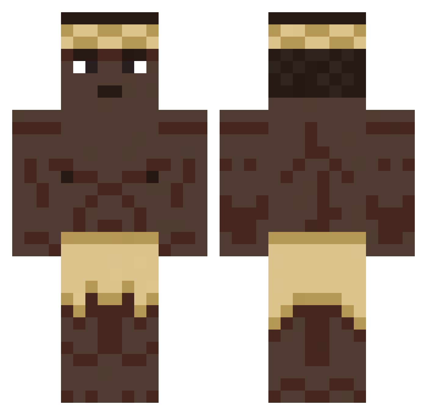 WenWennn_ Minecraft skin, front and back view