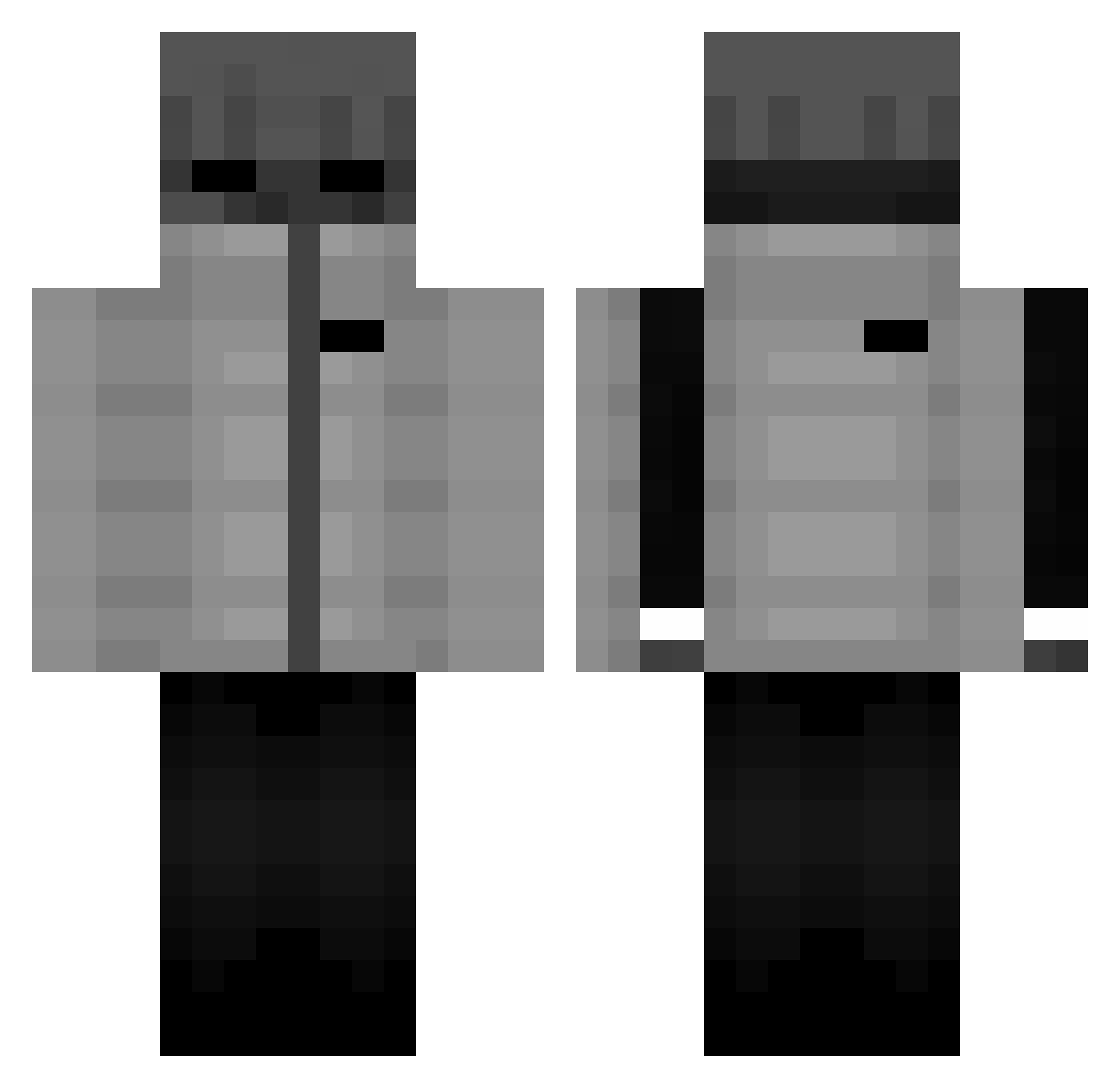 gxldig72 Minecraft skin, front and back view
