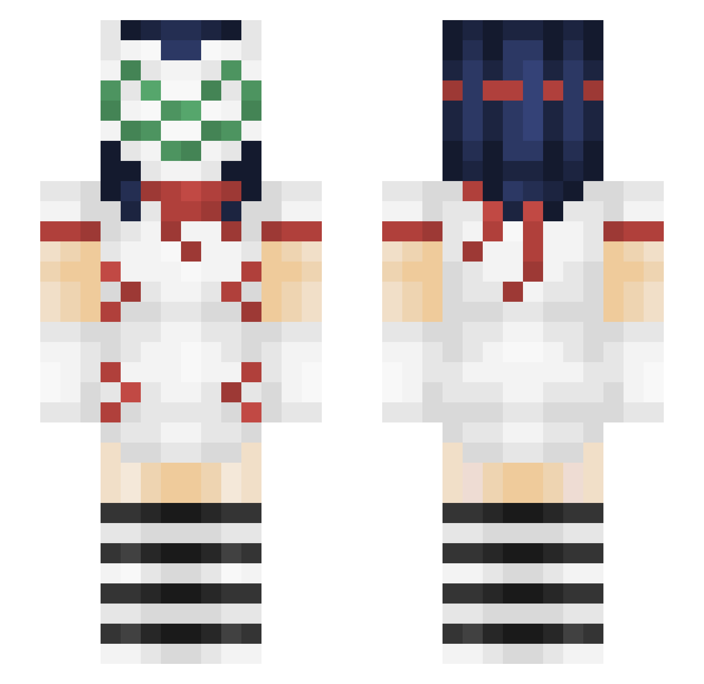 webwin Minecraft skin, front and back view