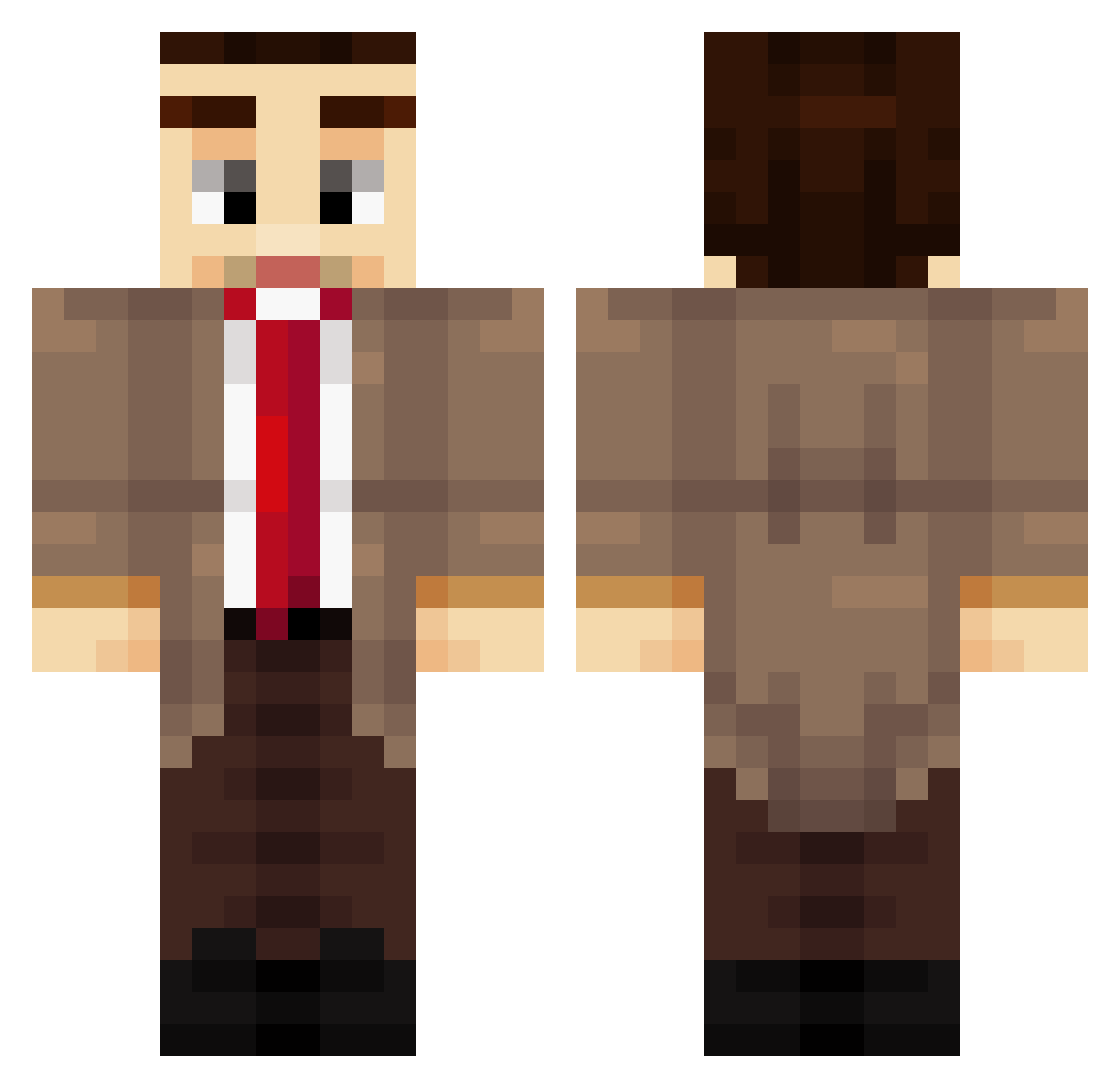 FrostyFN_YT Minecraft skin, front and back view