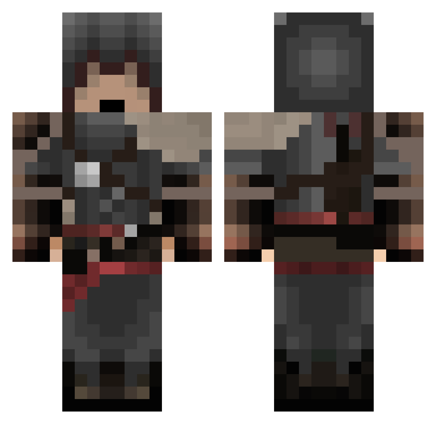 N1pple0fTheN0rth Minecraft skin, front and back view