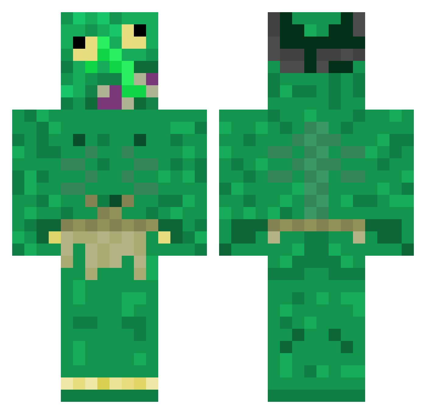 Andreasvolos Minecraft skin, front and back view