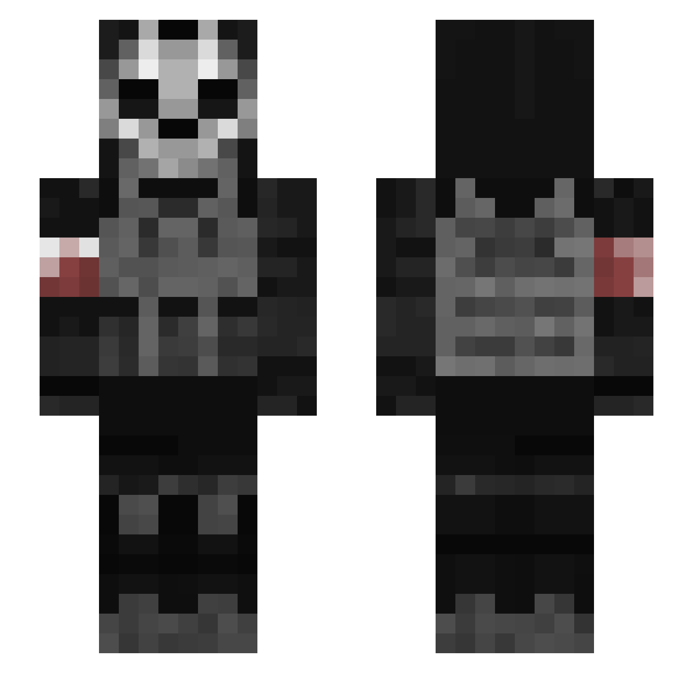 donato007 Minecraft skin, front and back view