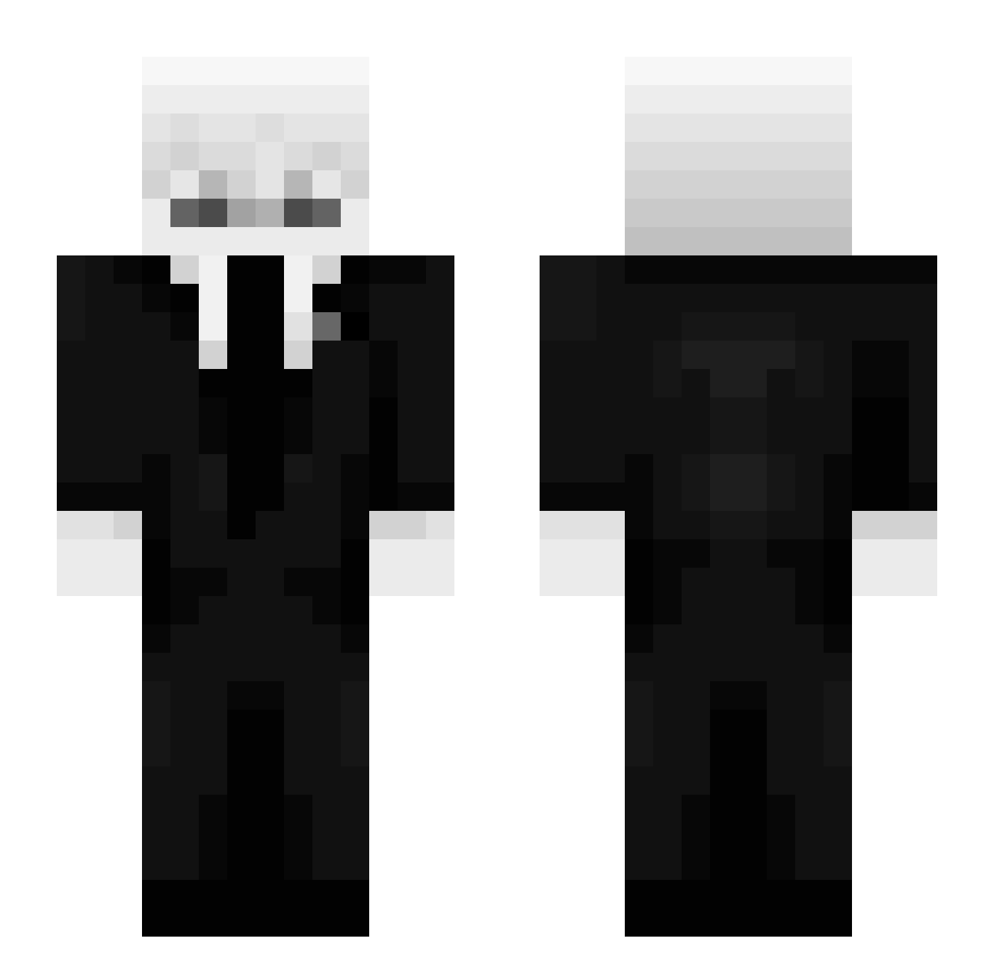 IGNfxre Minecraft skin, front and back view