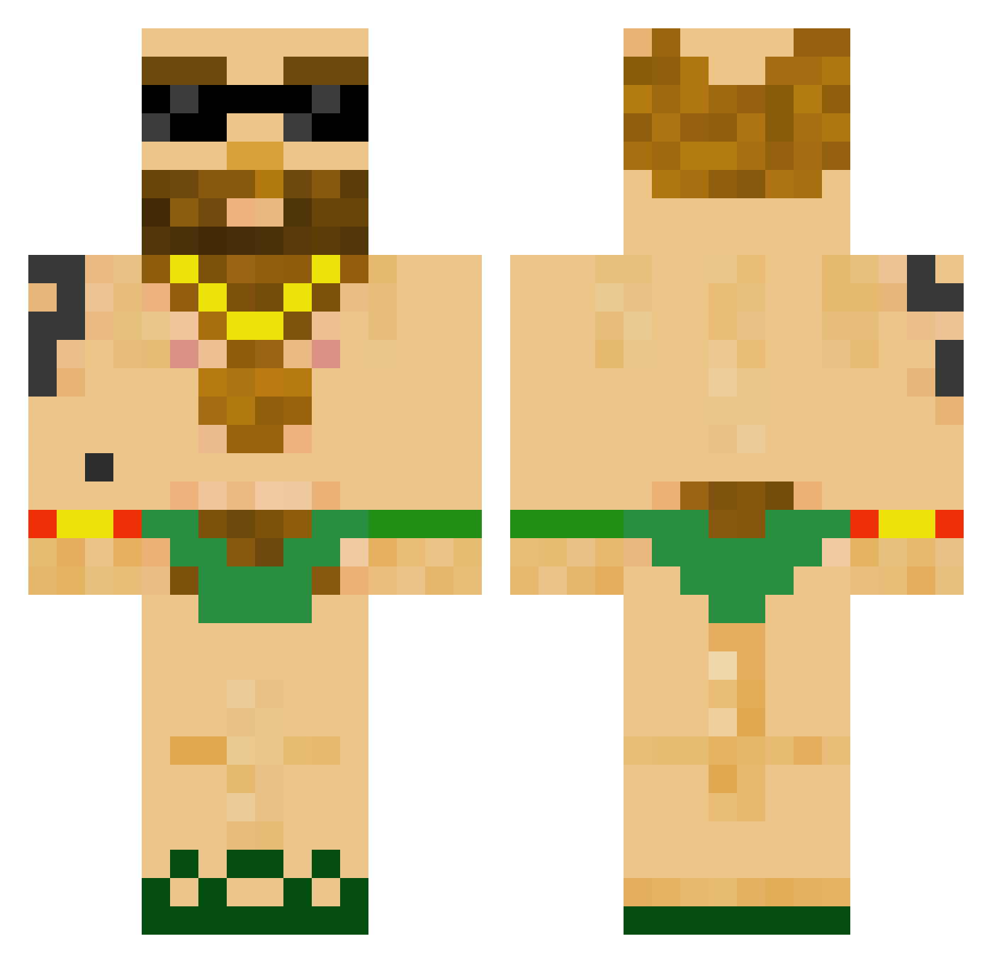 nunezz21 Minecraft skin, front and back view
