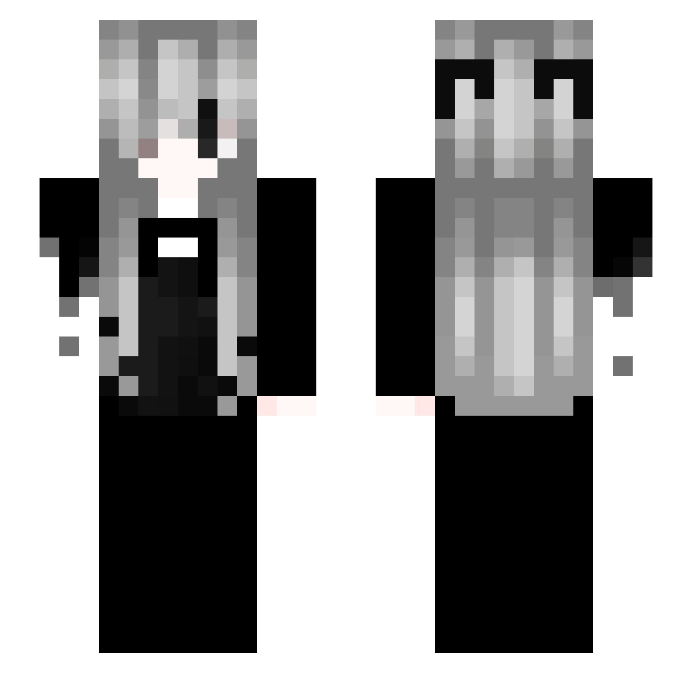 Moedaaa Minecraft skin, front and back view
