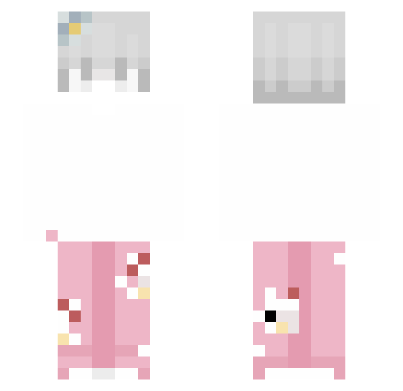 ItzGery Minecraft skin, front and back view