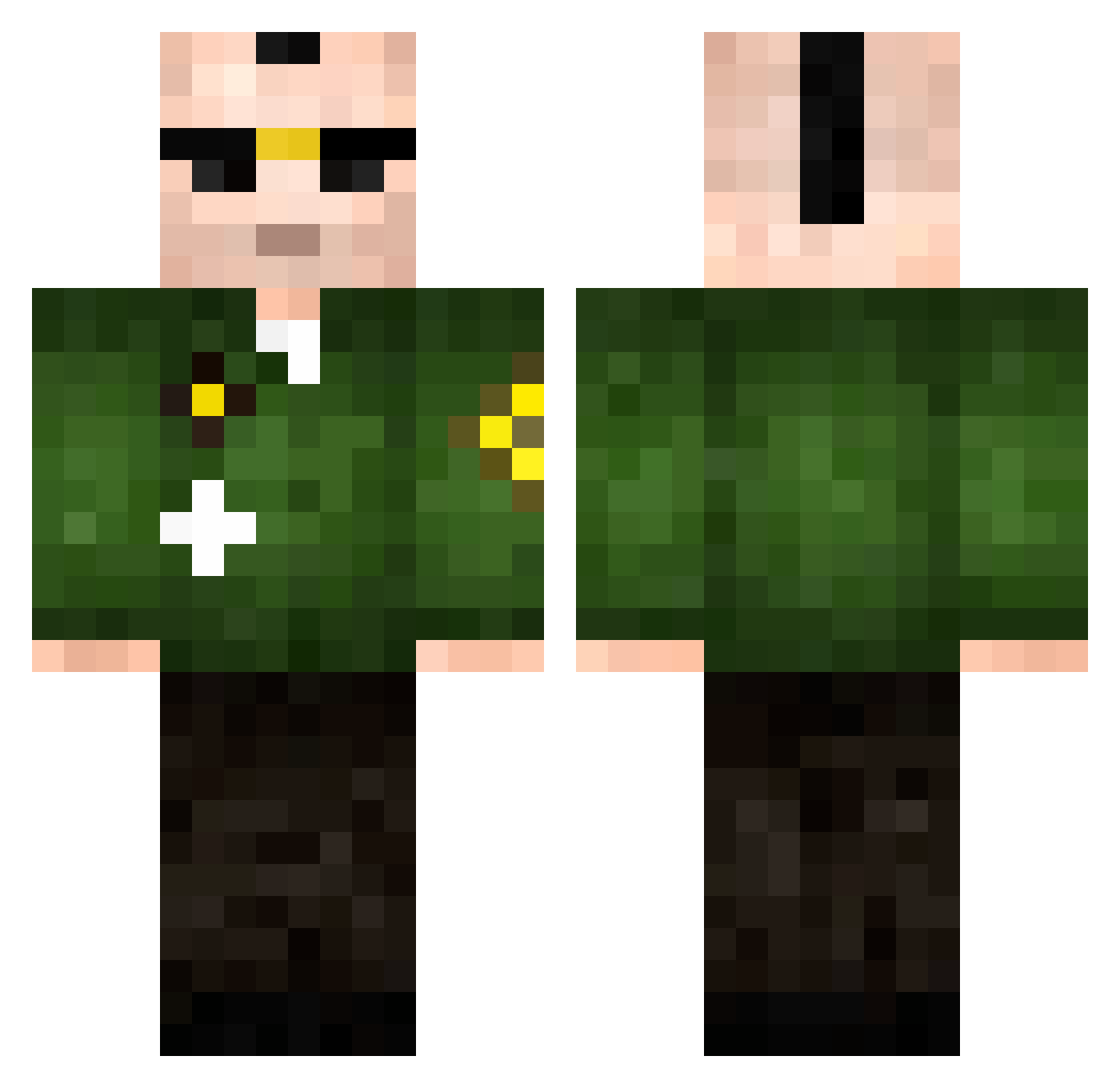 KalpazanYilmaz Minecraft skin, front and back view
