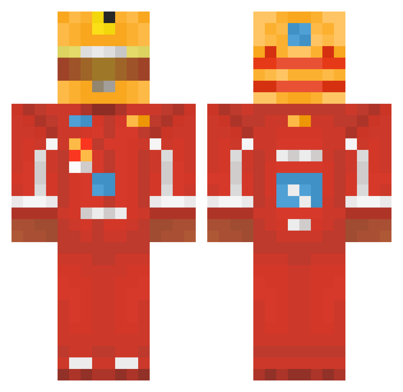 LyemPro Minecraft skin, front and back view